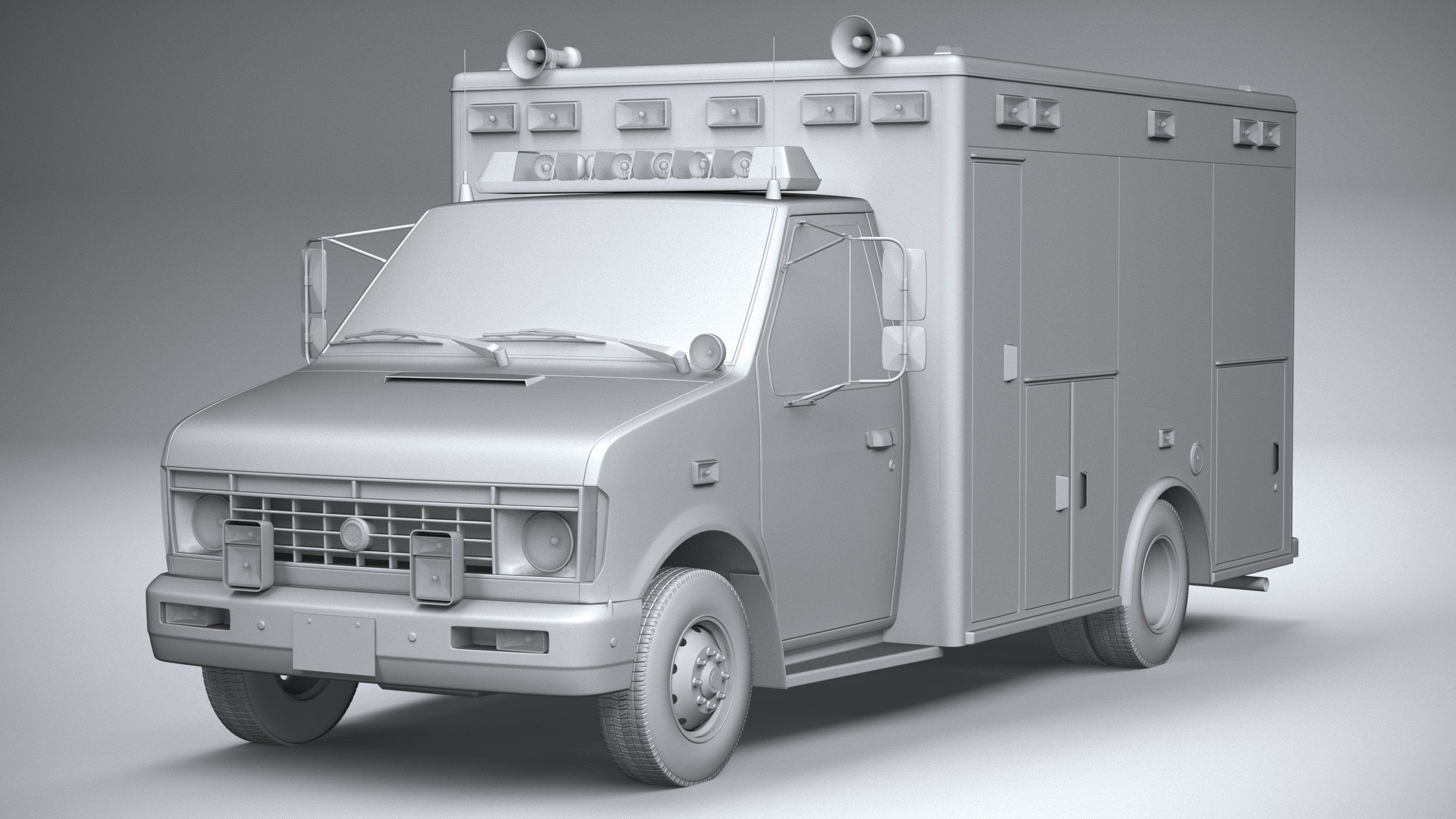 Generic Ambulance Classic 3D model_20