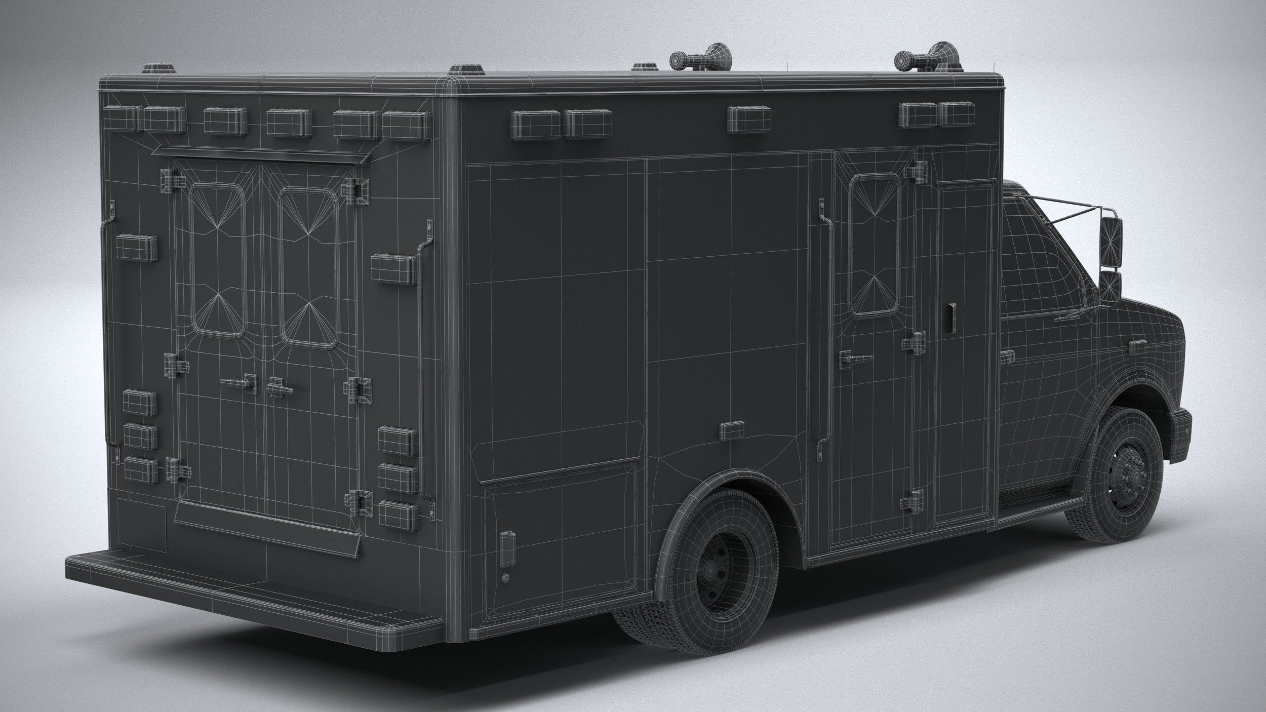 Generic Ambulance Classic 3D model_29