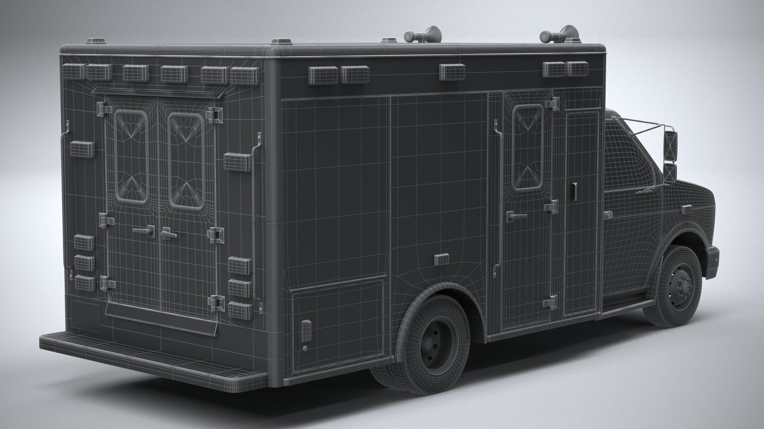 Generic Ambulance Classic 3D model_27