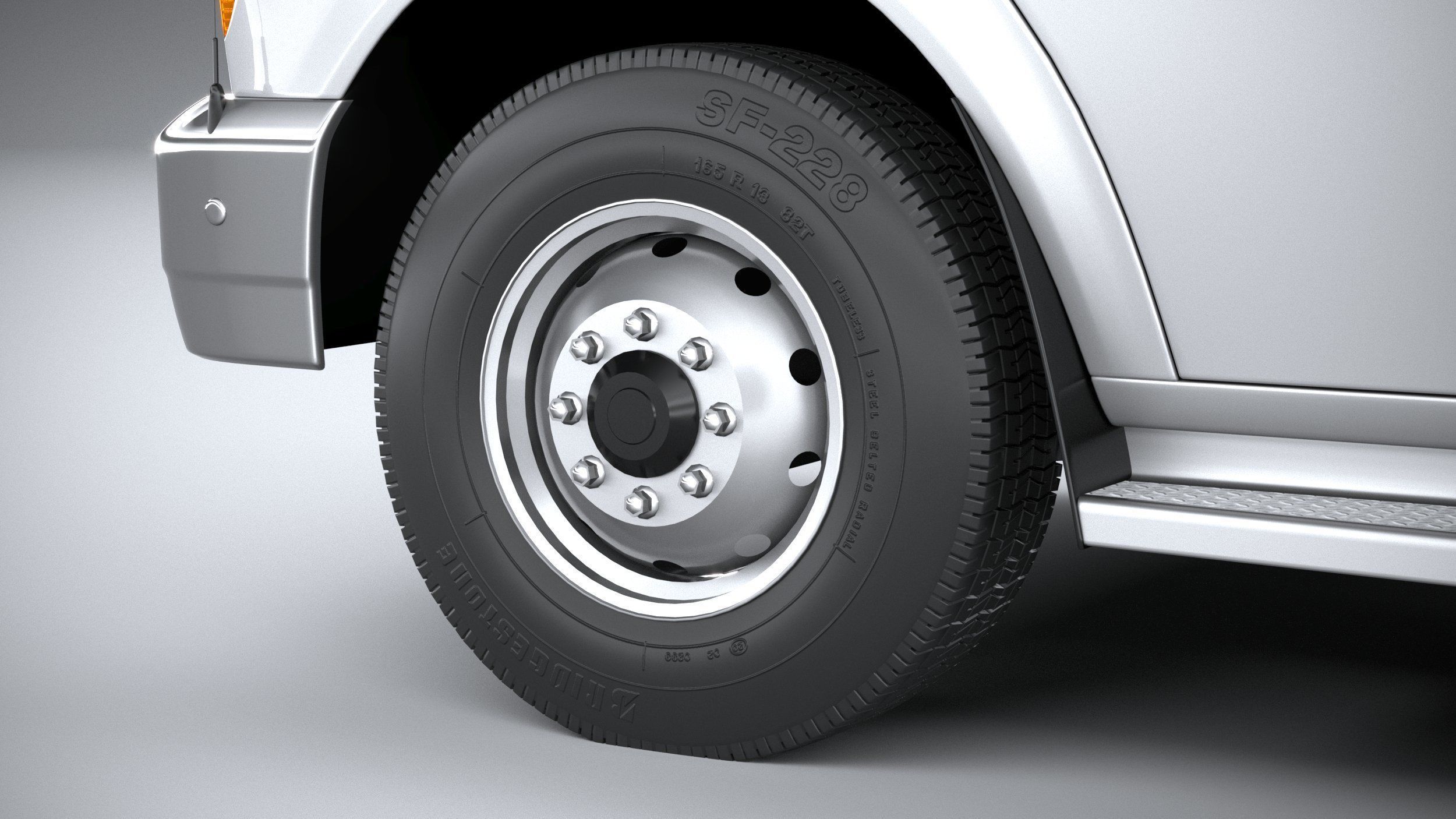 Generic Ambulance Classic 3D model_16