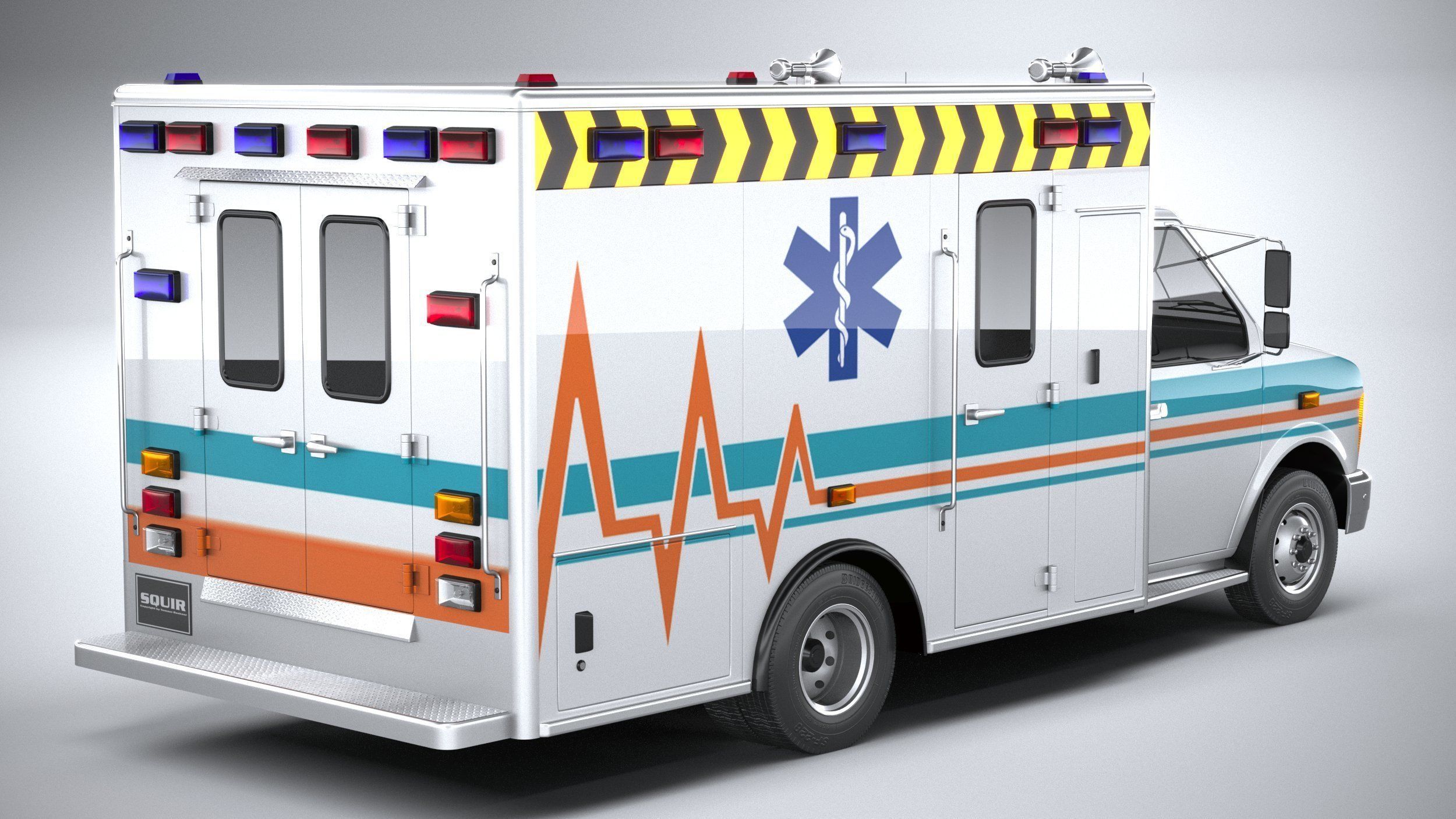 Generic Ambulance Classic 3D model_17