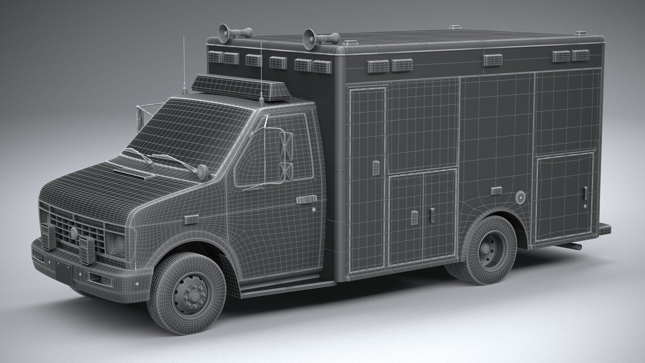 Generic Ambulance Classic 3D model_26
