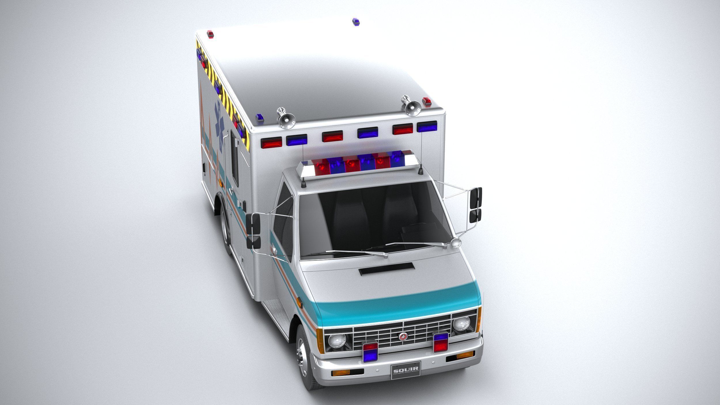 Generic Ambulance Classic 3D model_12