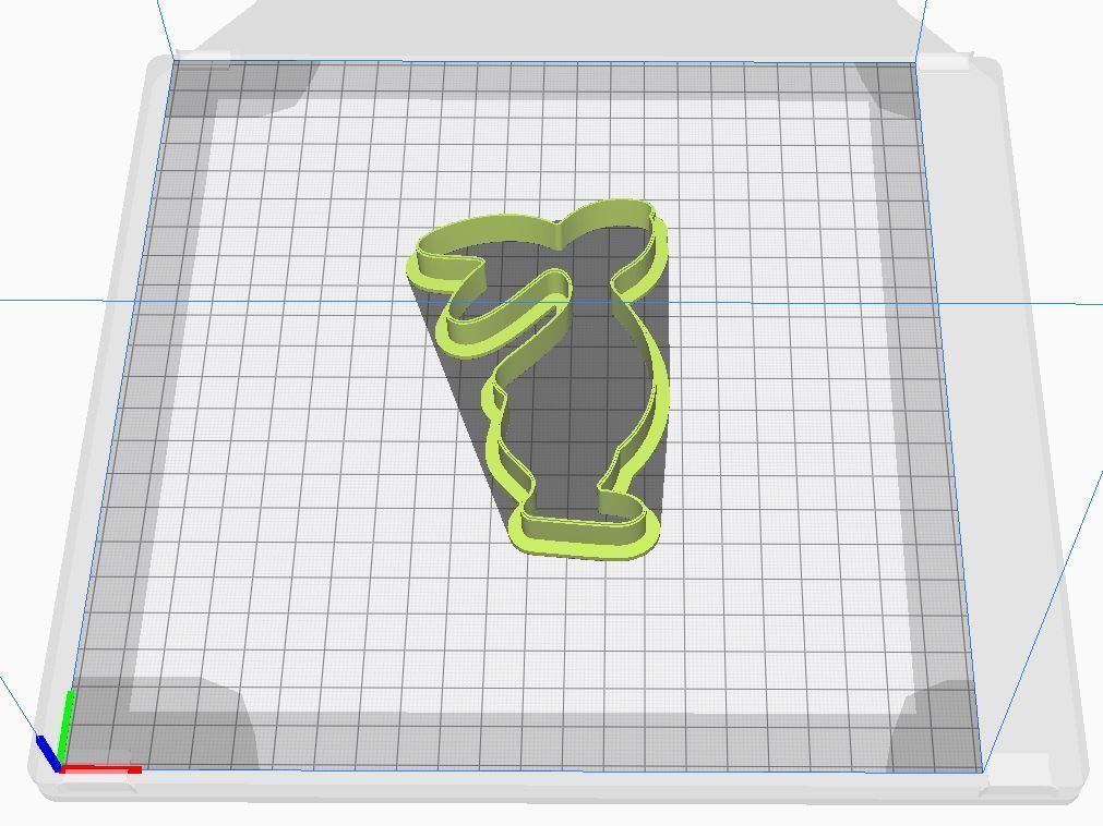 Cookie cutter - Rabbit 3D print model_2