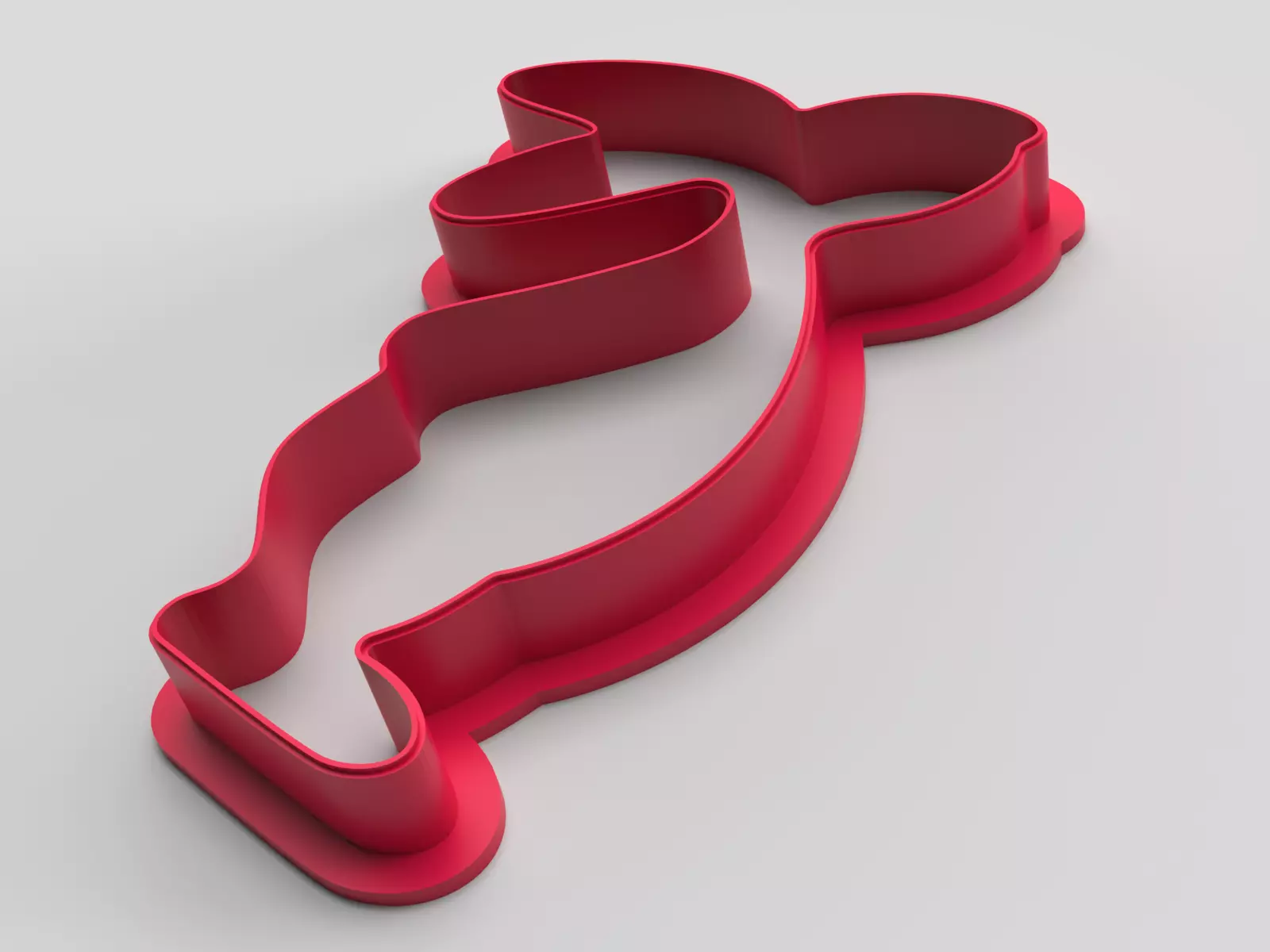 Cookie cutter - Rabbit 3D print model_0