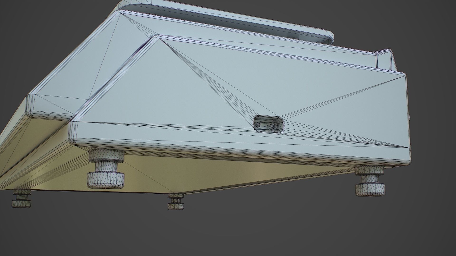 Electronic Weighing Scale  Low-poly 3D model_13