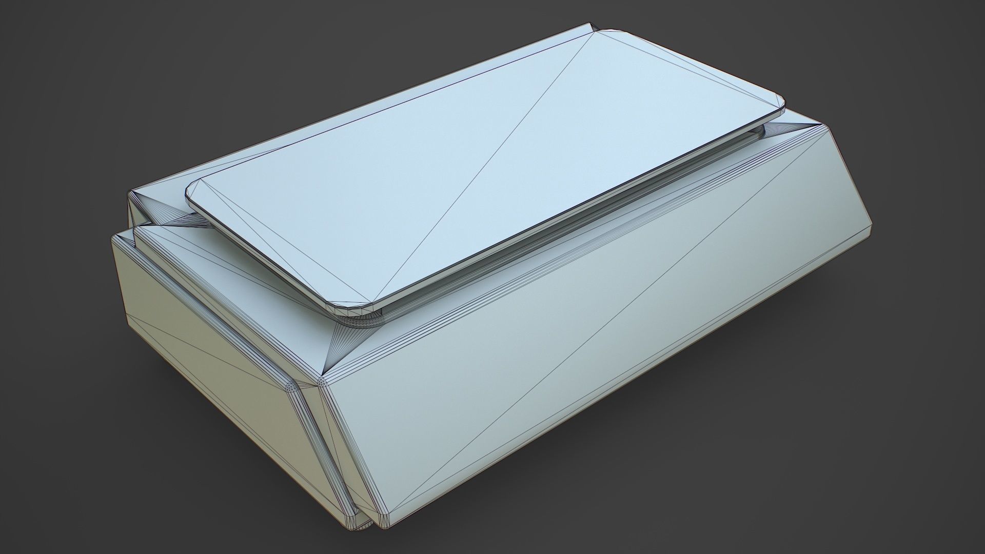 Electronic Weighing Scale  Low-poly 3D model_10