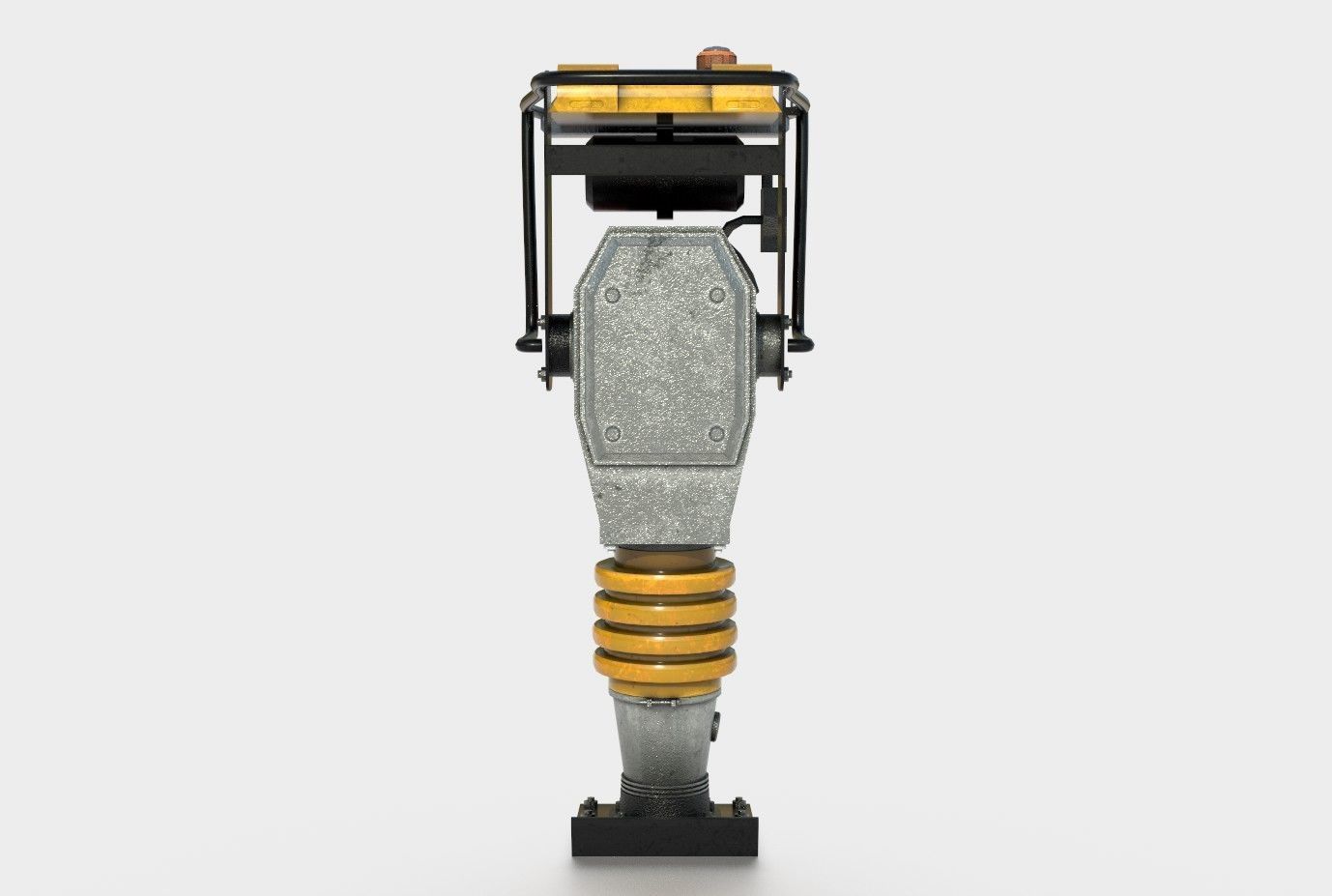 TAMPING RAMMER Low-poly 3D model_1