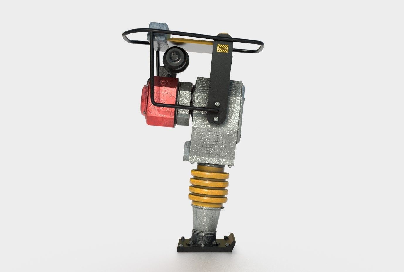 TAMPING RAMMER Low-poly 3D model_2