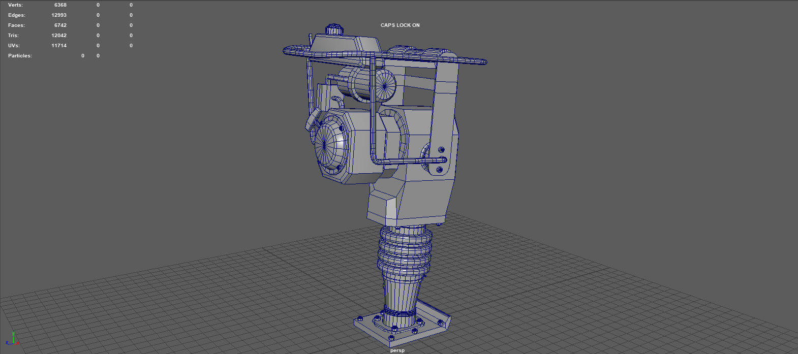 TAMPING RAMMER Low-poly 3D model_6