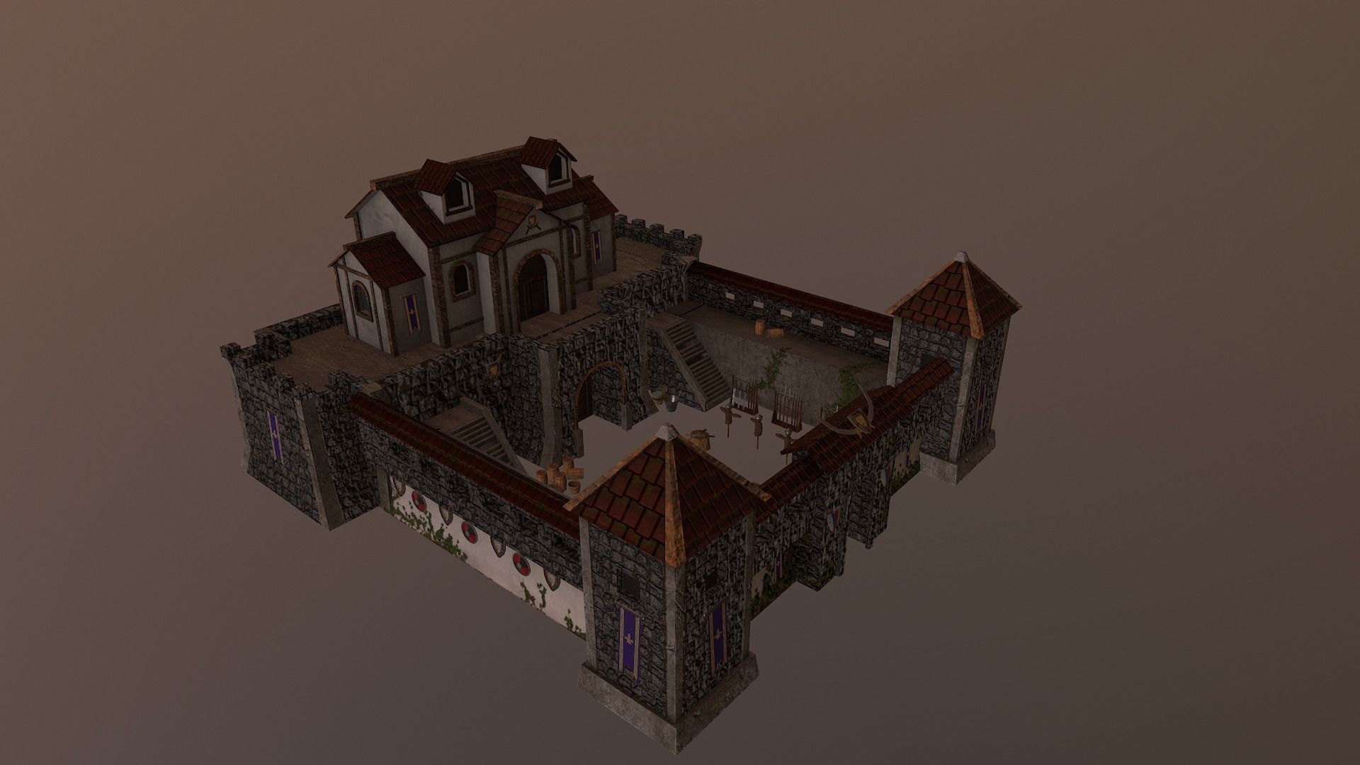  Warrior Barracks Level 15 3D model_23