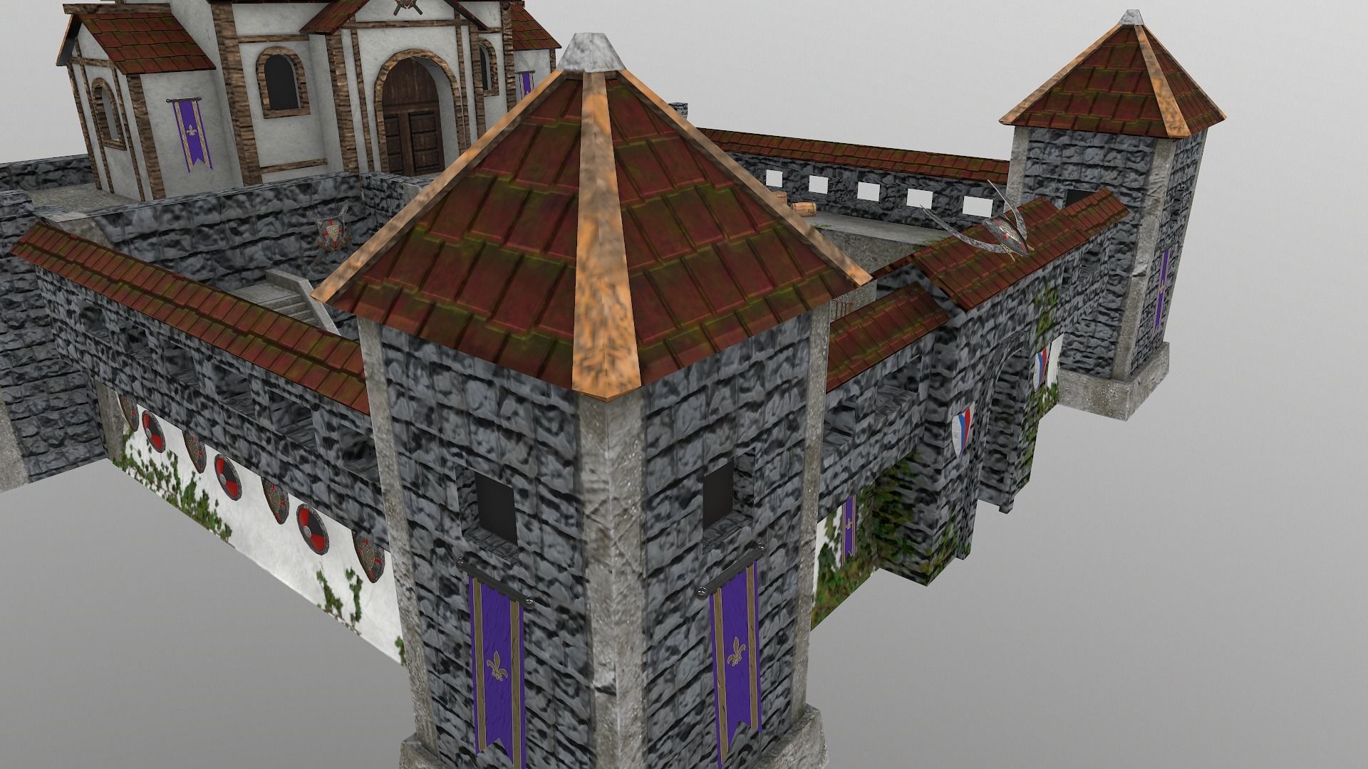  Warrior Barracks Level 15 3D model_16