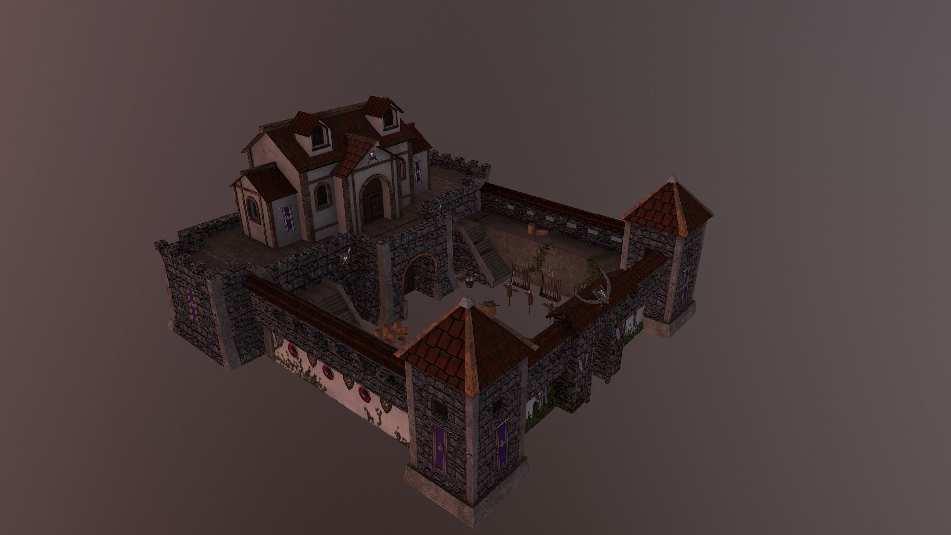  Warrior Barracks Level 15 3D model_29