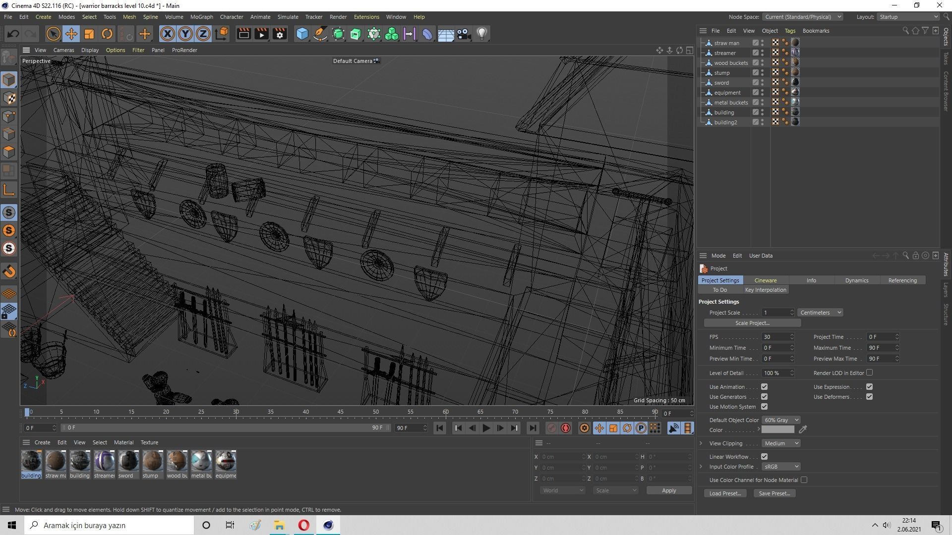  Warrior Barracks Level 15 3D model_33