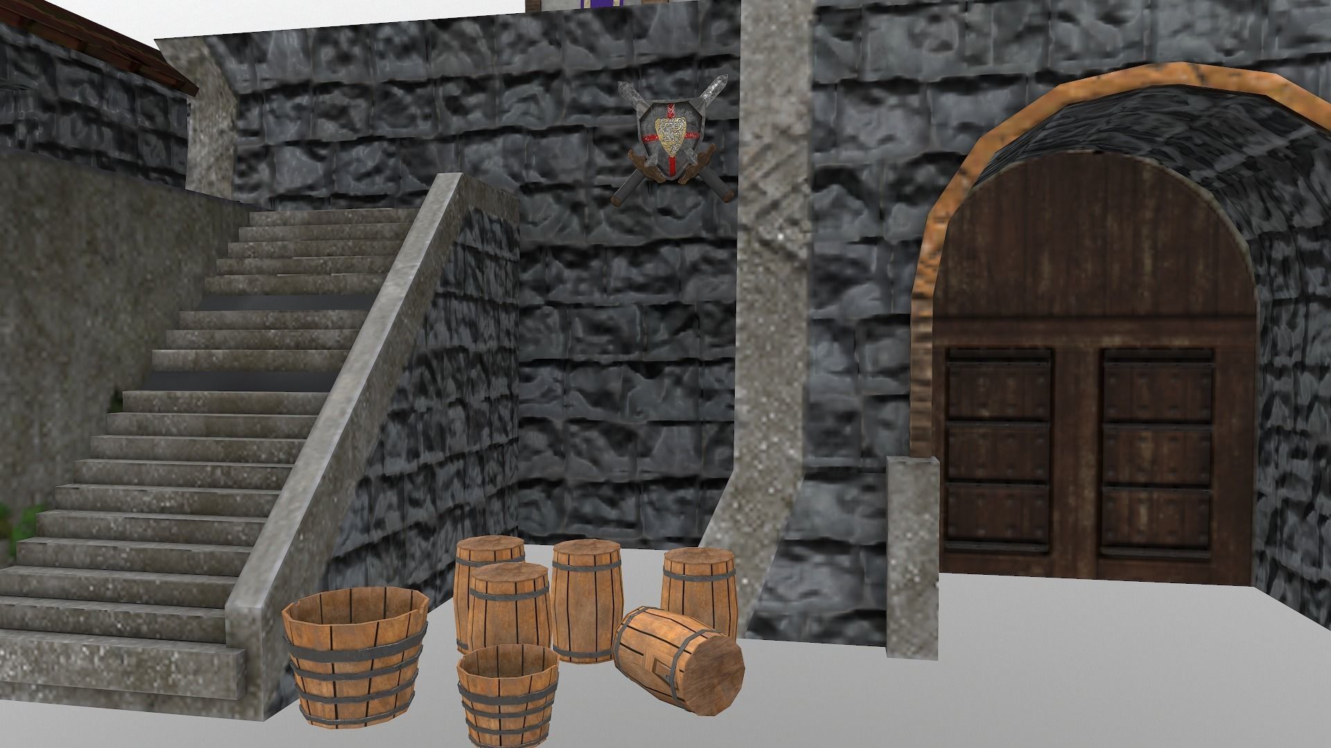  Warrior Barracks Level 15 3D model_12