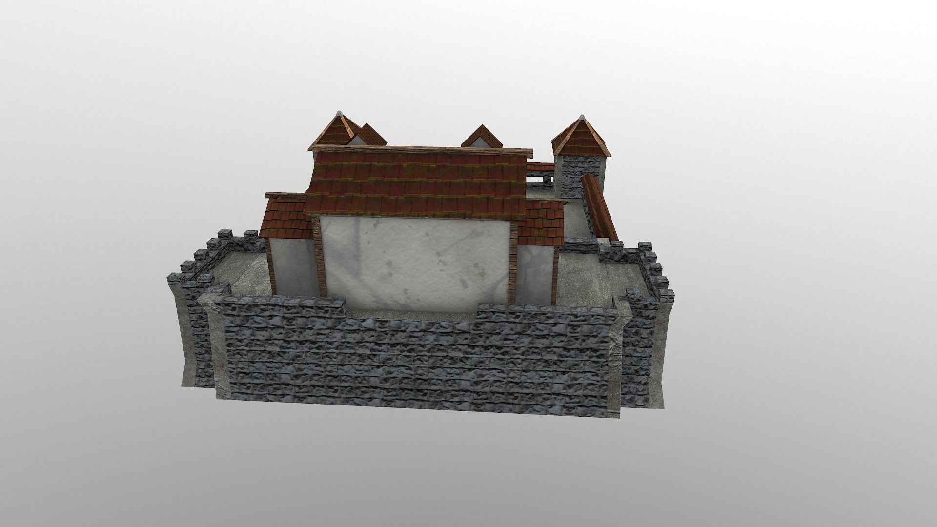  Warrior Barracks Level 15 3D model_7