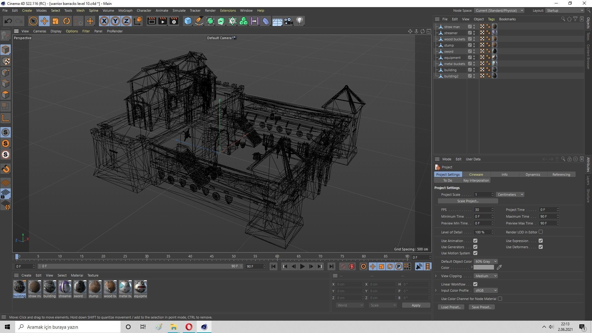  Warrior Barracks Level 15 3D model_31