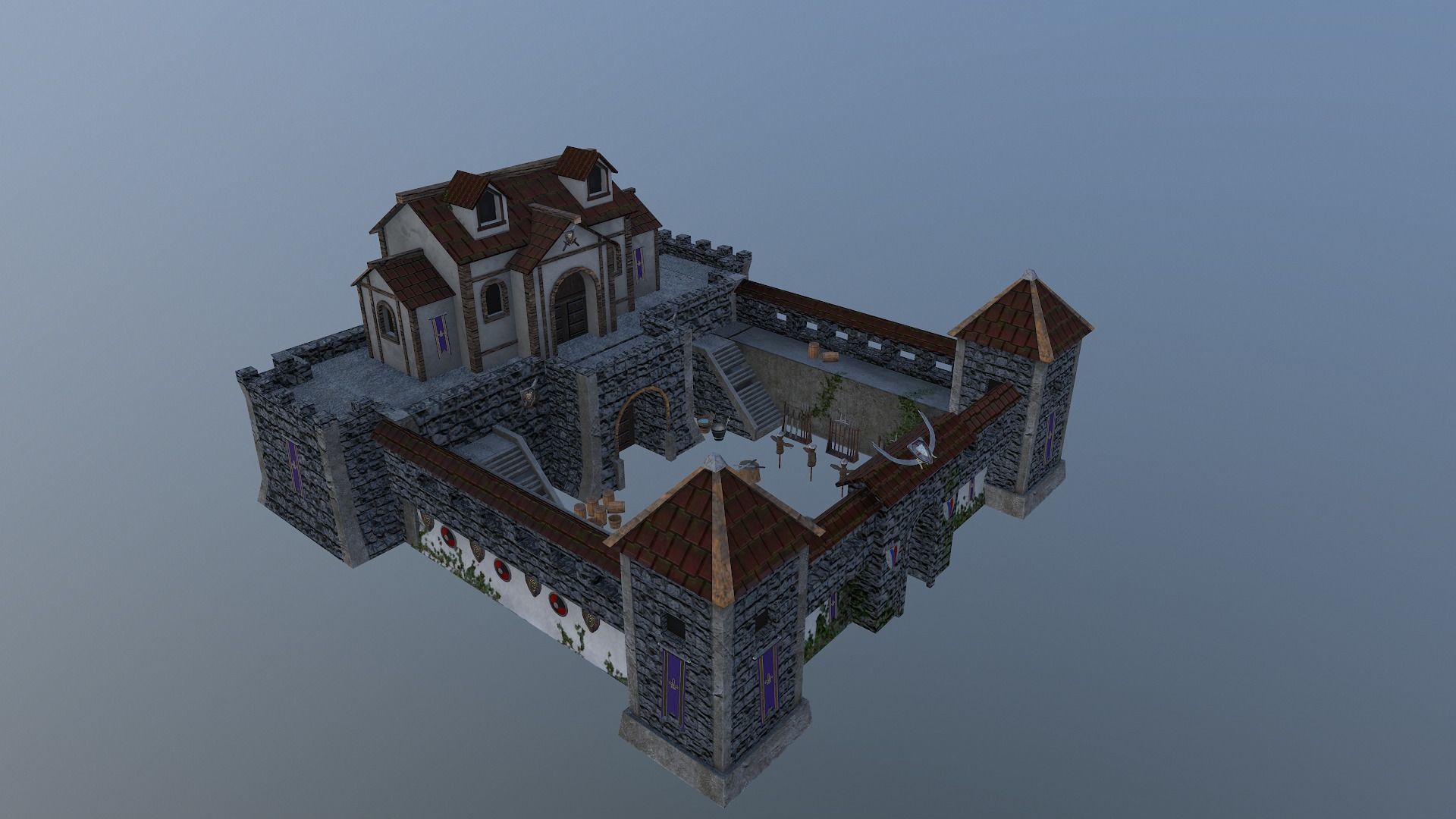  Warrior Barracks Level 15 3D model_30