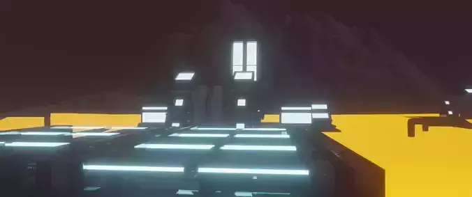 futuristic industrial lava map for games background