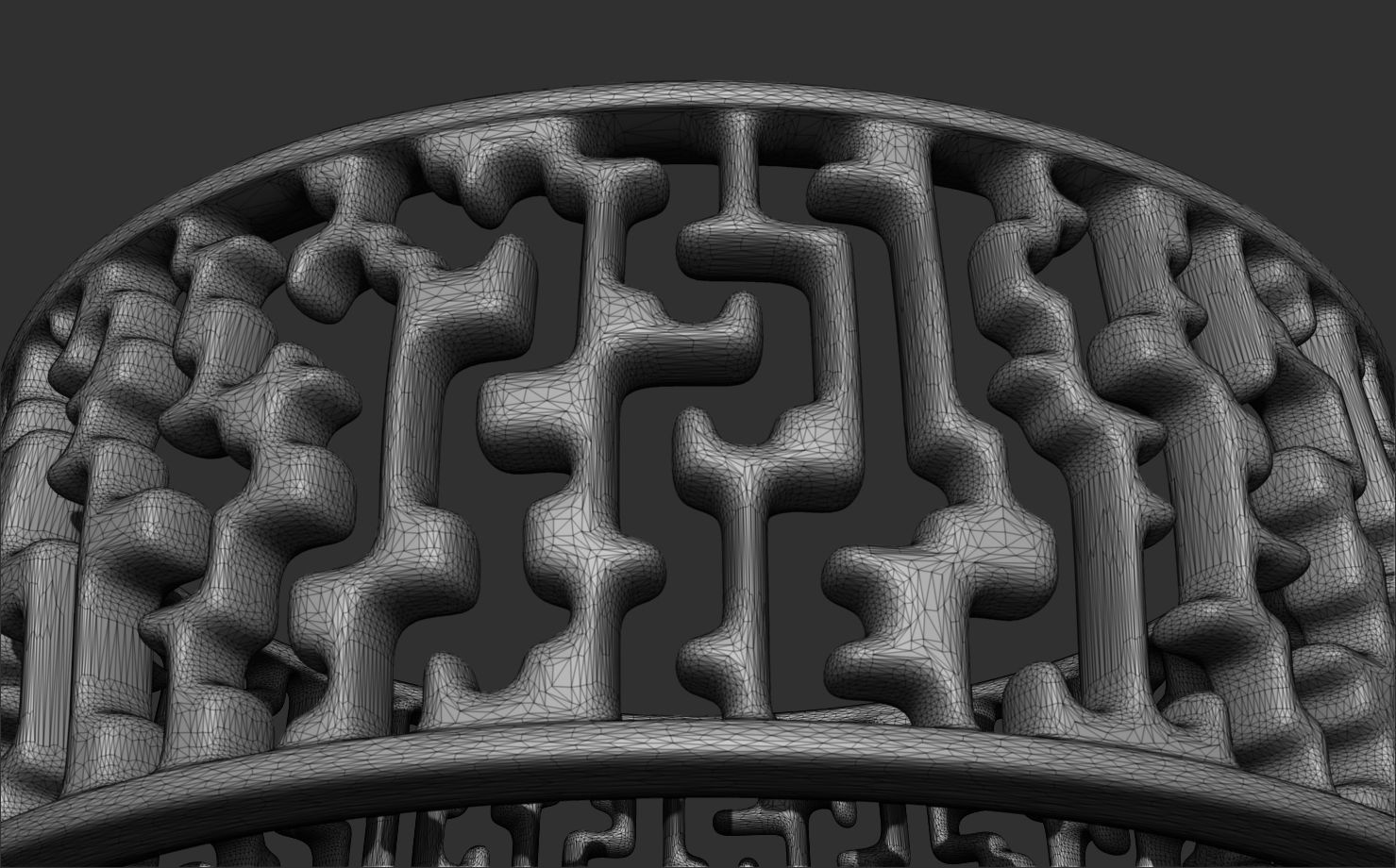 Stylish ring 3D print model_6