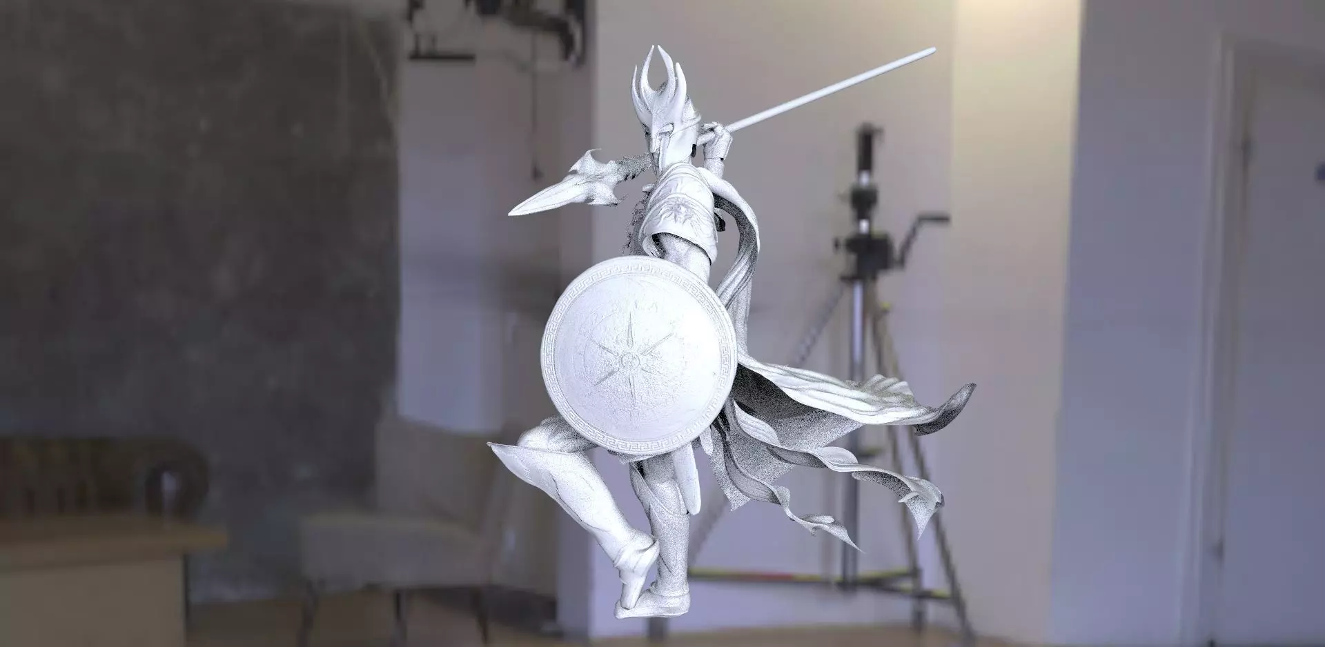 Apollo knight 3D model_0