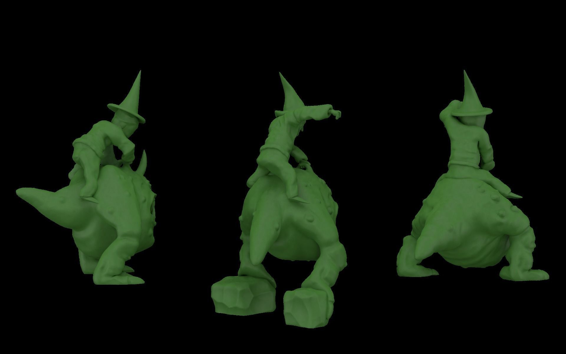 3D printing ready fantasy creatures 3D print model_5