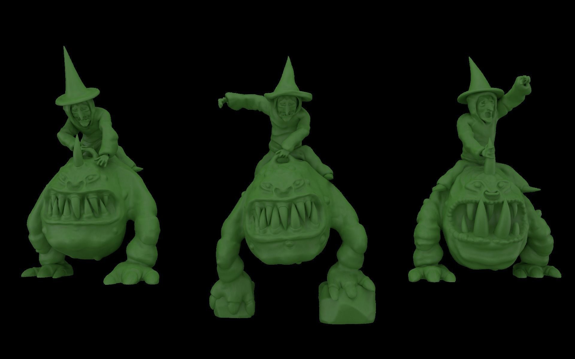 3D printing ready fantasy creatures 3D print model_1
