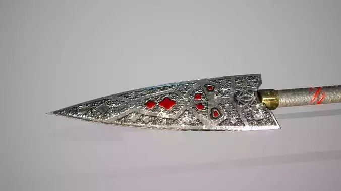 Whip Weapon Free low-poly 3D model