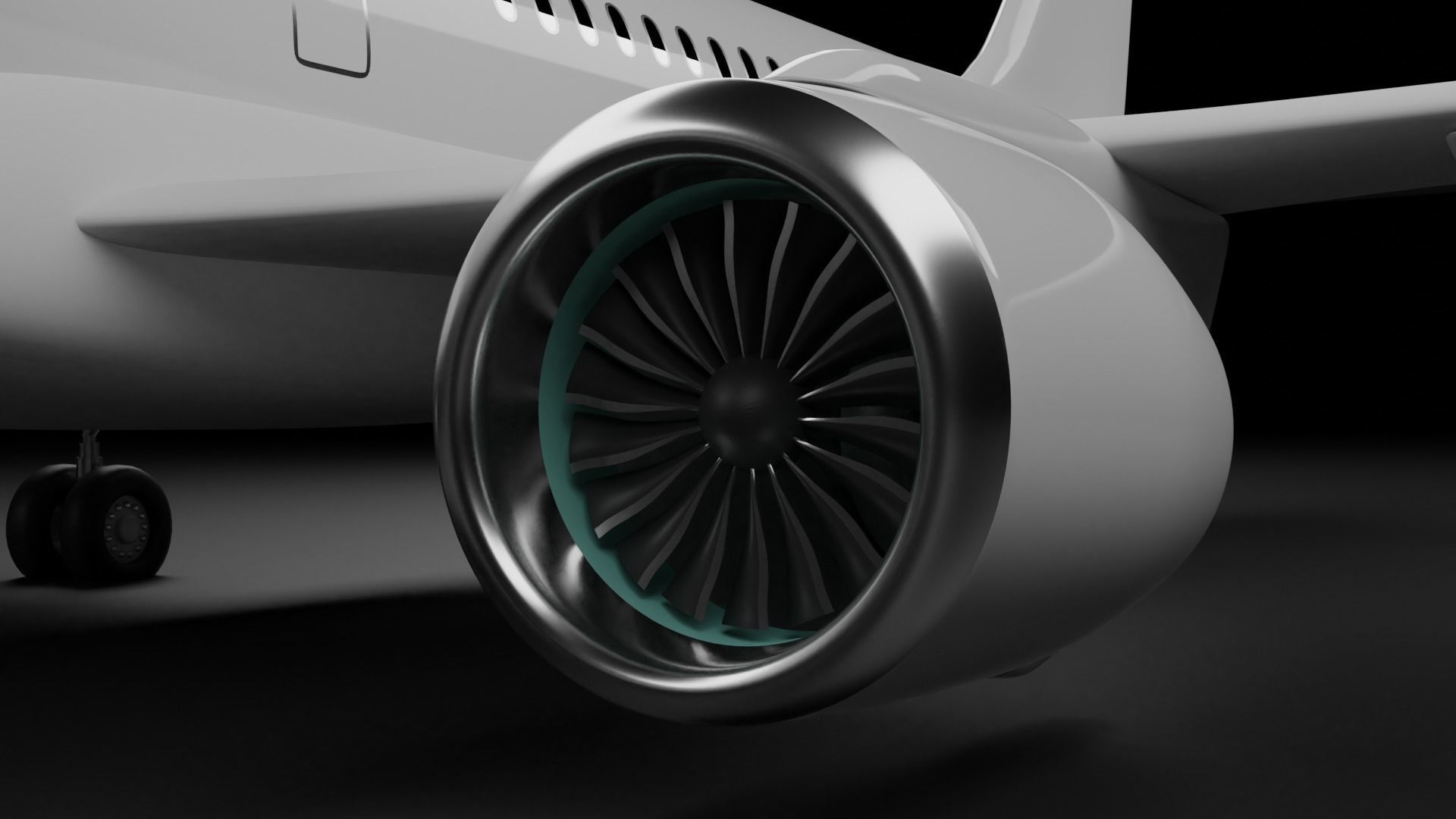 Airbus A220 Family Pack 3D model_8