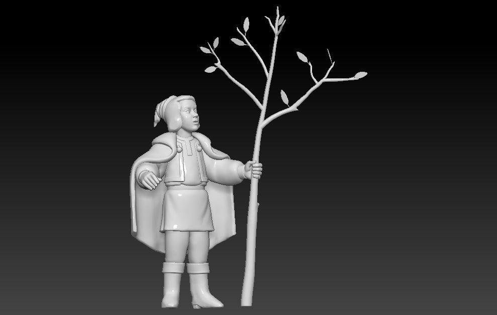 Cartoon baby Boy 3D print model_1