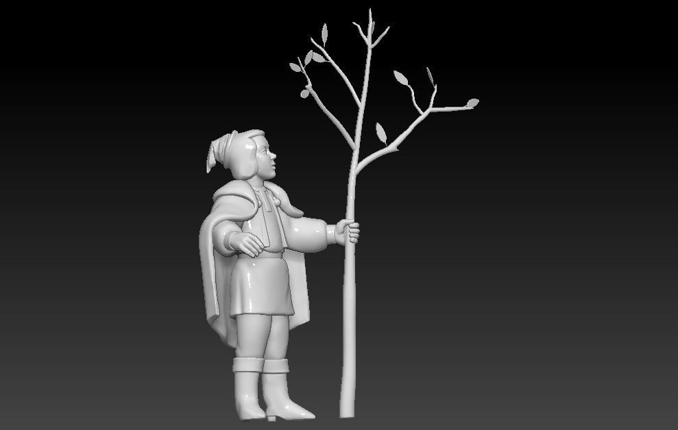 Cartoon baby Boy 3D print model_2