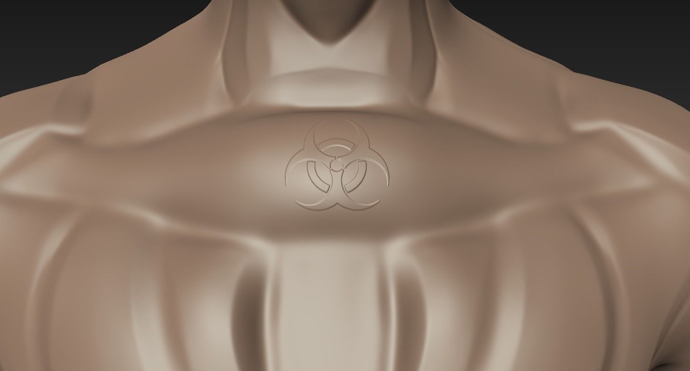 Hibernated sci-fi soldier Low-poly 3D model_10