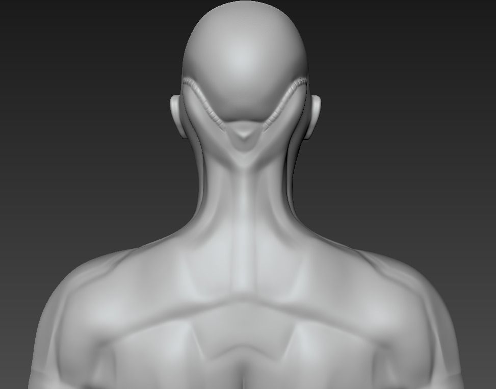 Hibernated sci-fi soldier Low-poly 3D model_6