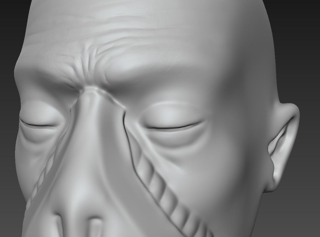 Hibernated sci-fi soldier Low-poly 3D model_2