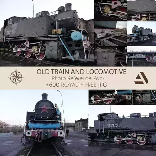 Photo Reference Pack Old Train And Locomotive Texture