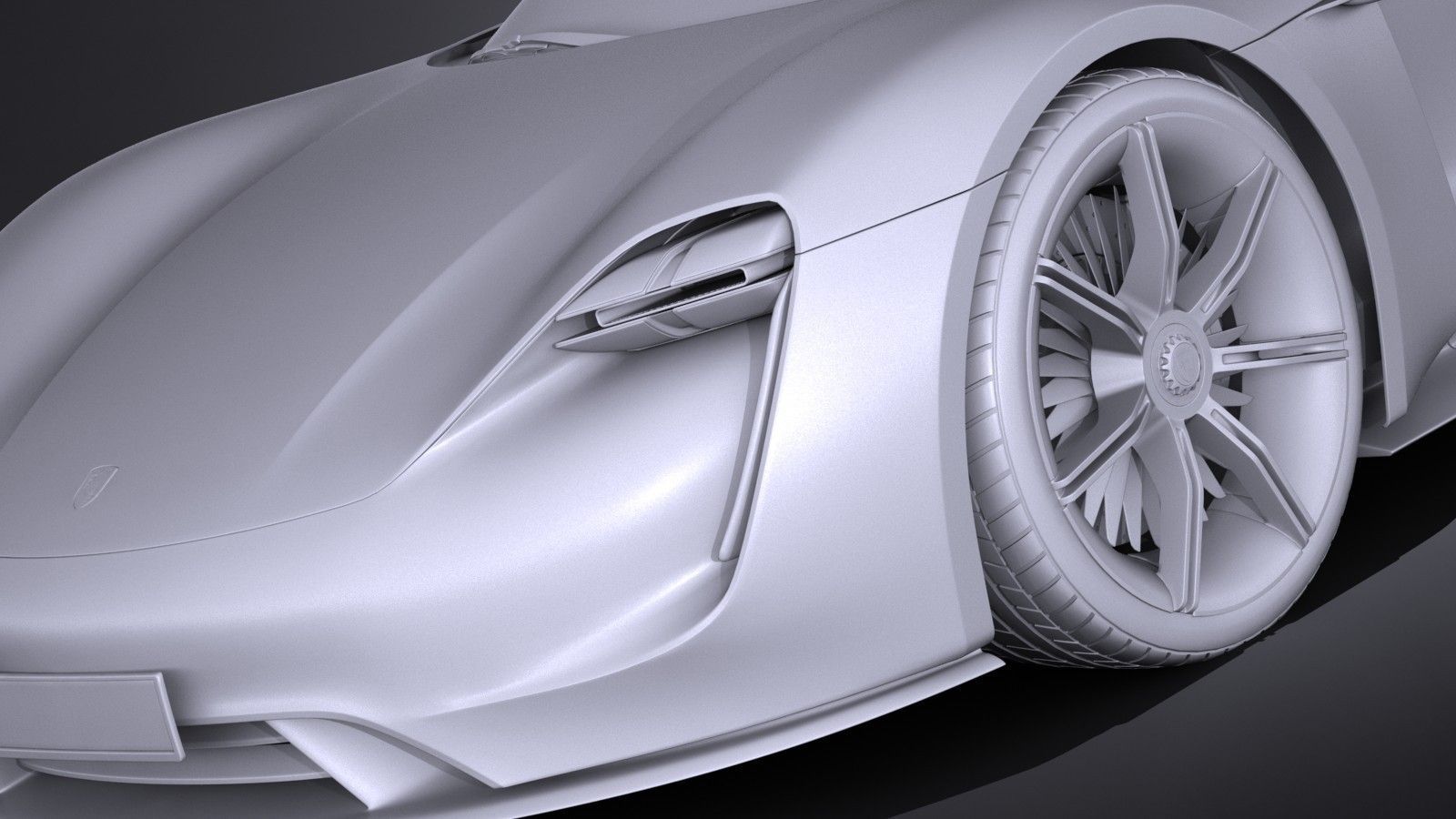 Porsche Mission E Concept 2015 VRAY 3D model_9