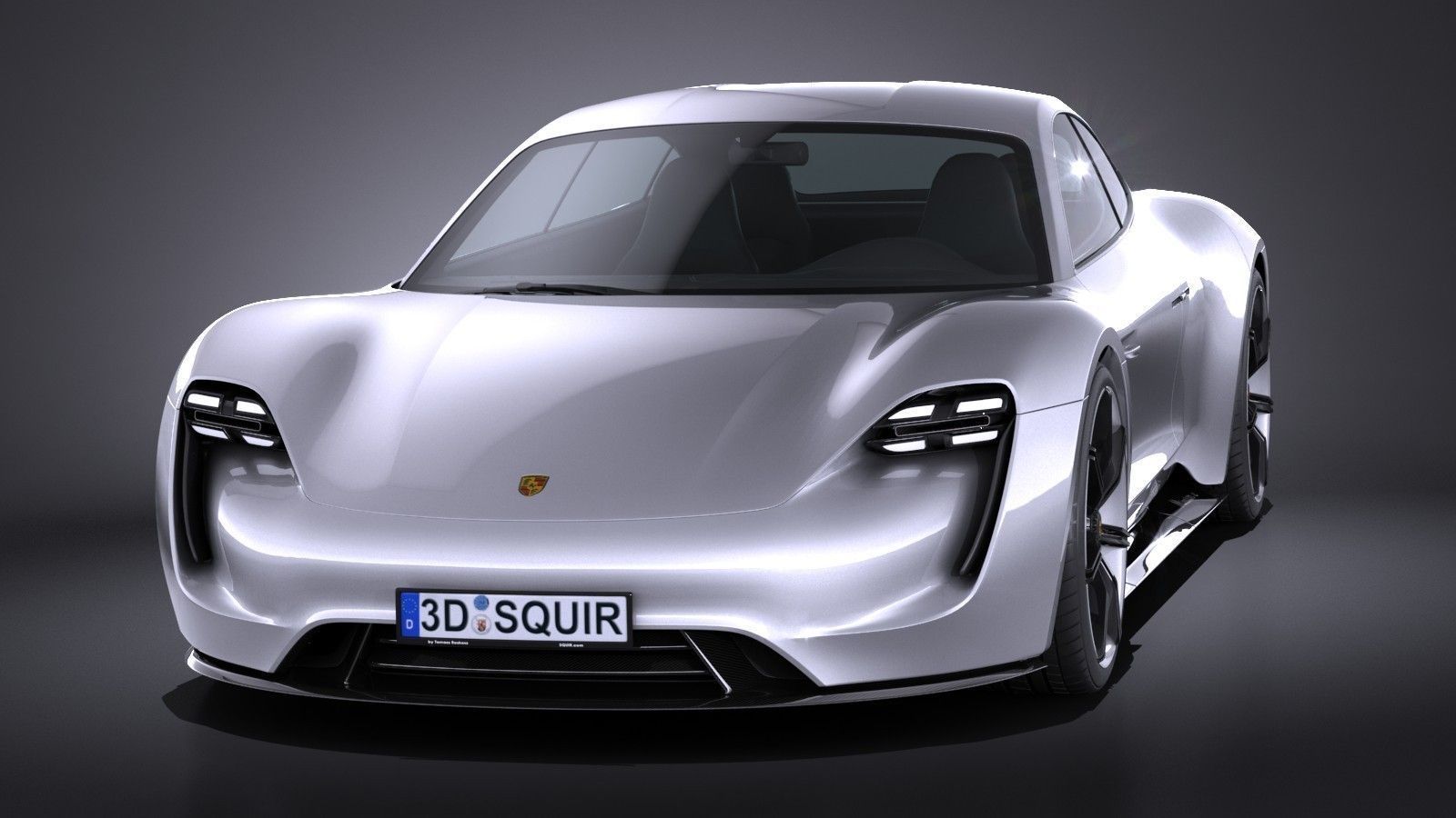 Porsche Mission E Concept 2015 VRAY 3D model_1