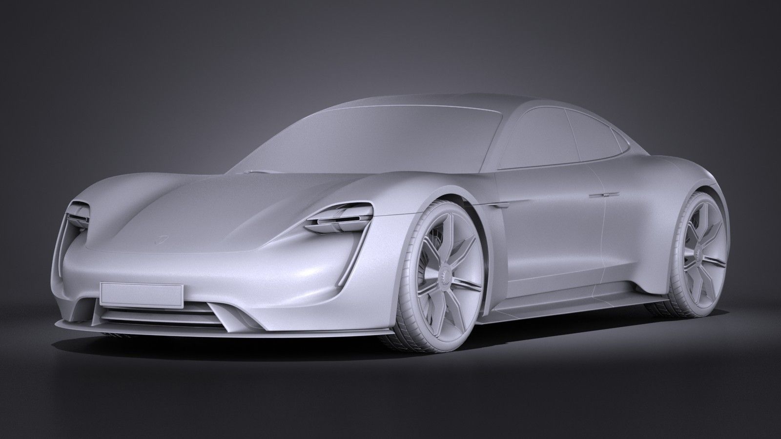 Porsche Mission E Concept 2015 VRAY 3D model_8
