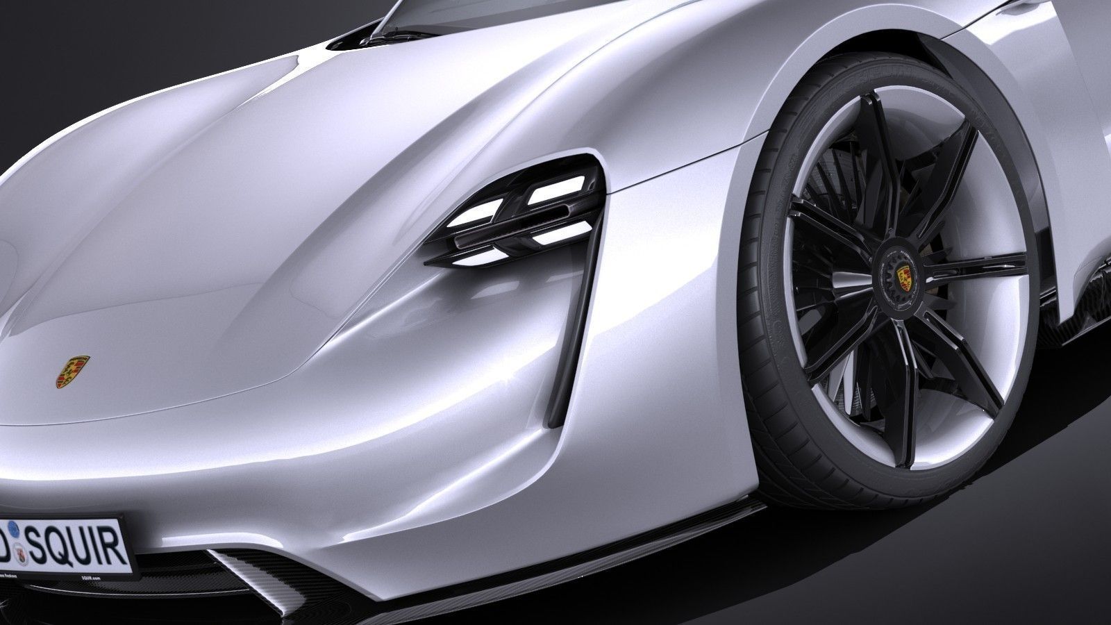 Porsche Mission E Concept 2015 VRAY 3D model_2