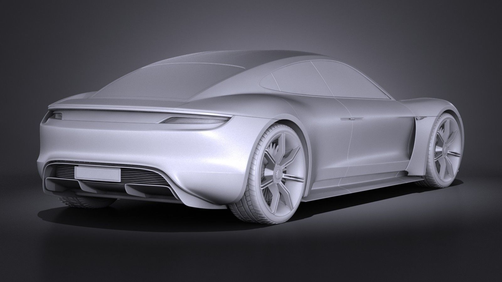 Porsche Mission E Concept 2015 VRAY 3D model_11