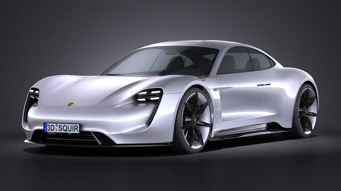 Porsche Mission E Concept 2015 VRAY 3D model