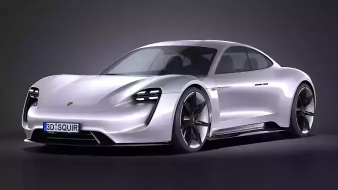 Porsche Mission E Concept 2015 VRAY 3D model