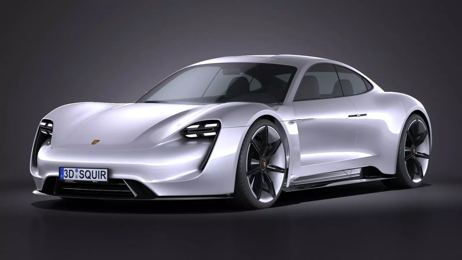 Porsche Mission E Concept 2015 VRAY 3D model_0