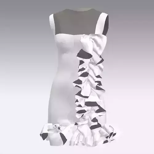 DRESS DRESS with ruffles