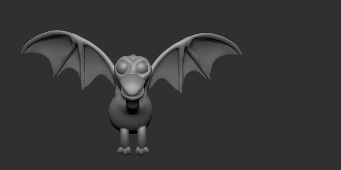 cute dragon model in 3d printing 3D print model