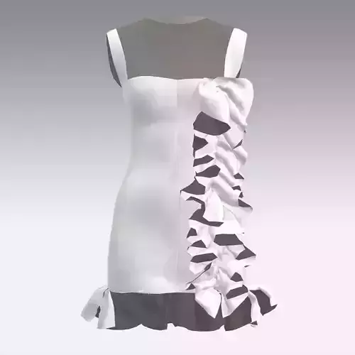 DRESS DRESS with ruffles