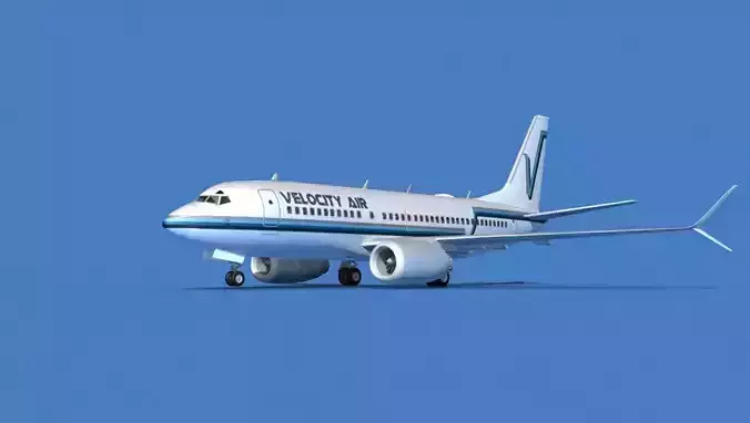 Boeing 737 MAX 7 Velocity Air 3D model