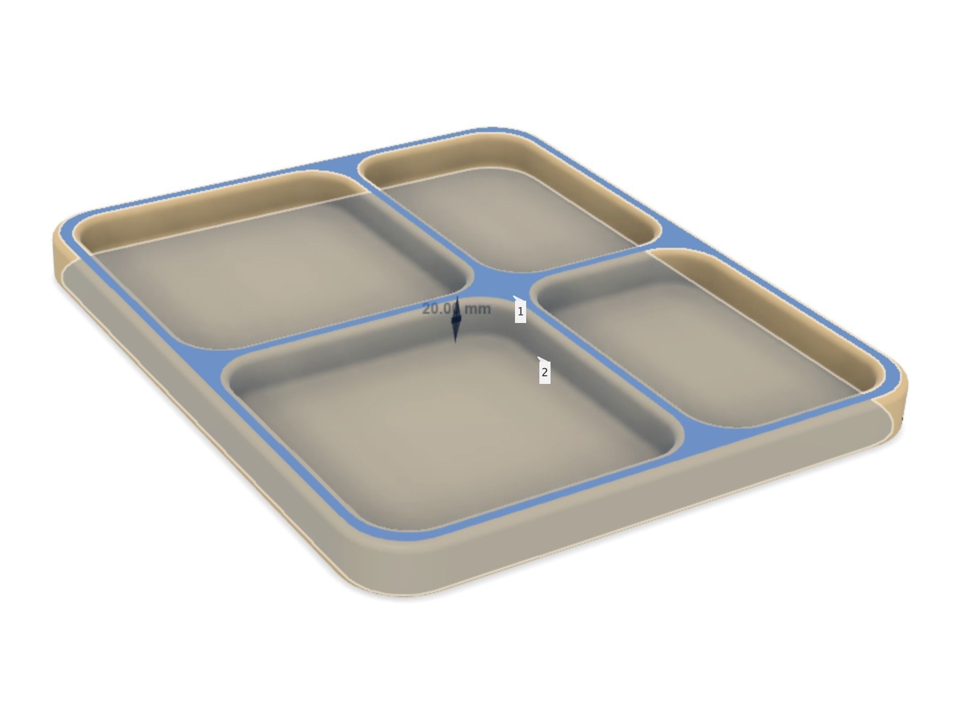 Key and wallet holder 3D print model_1