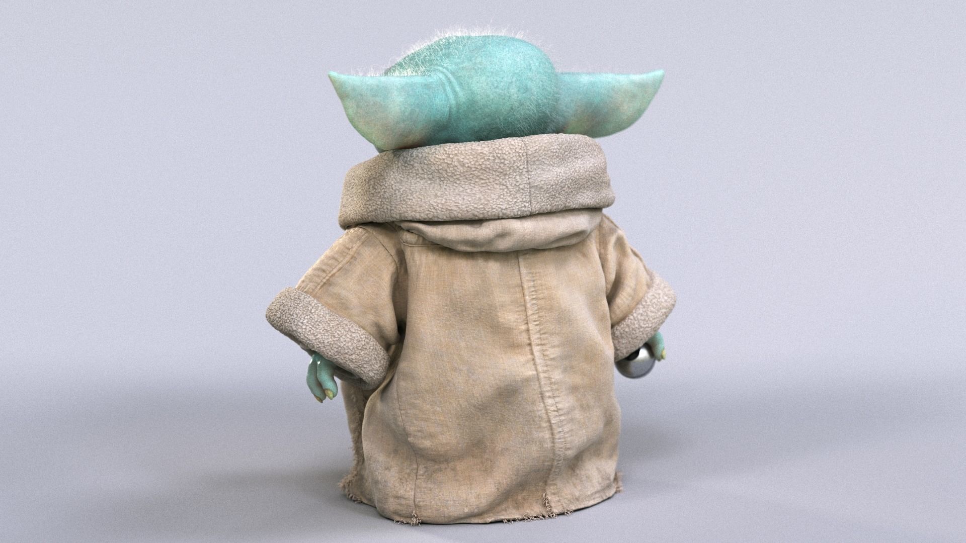 Grogu Baby Yoda Film Quality 3D model 3D model_21