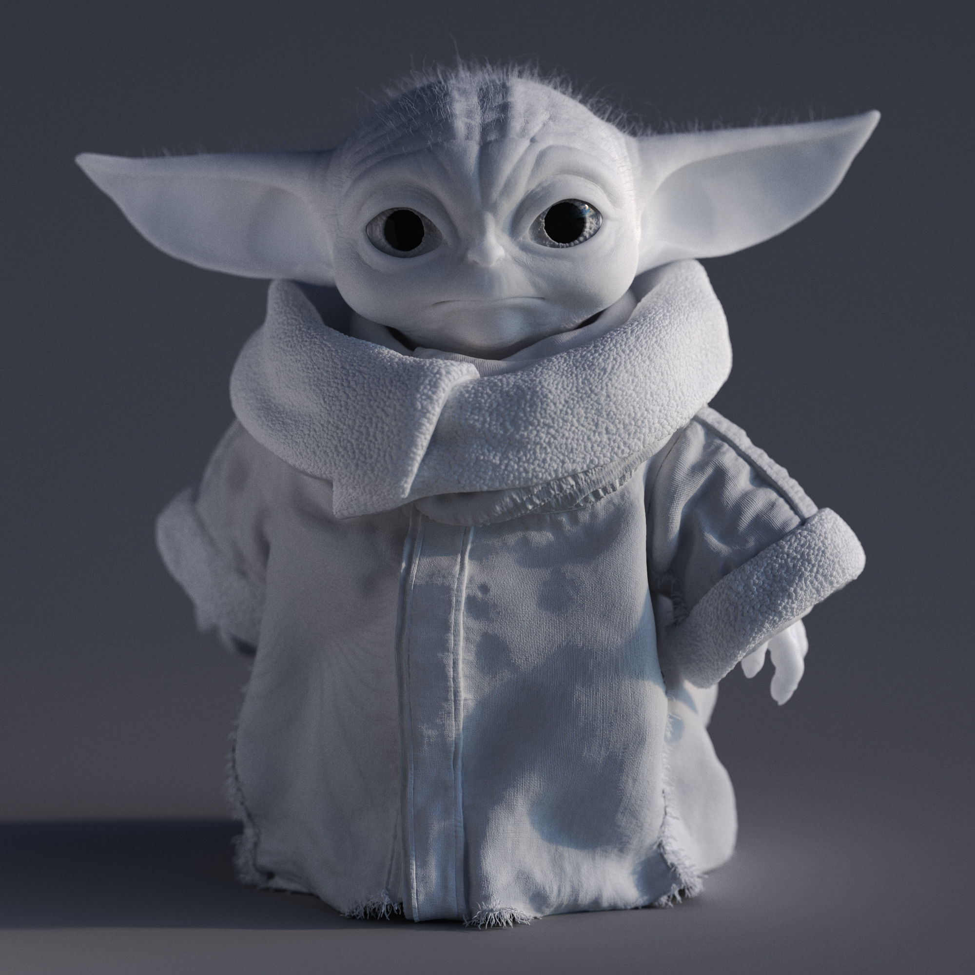 Grogu Baby Yoda Film Quality 3D model 3D model_27